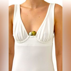 Christopher Esber
QUARTZ RIBBED TANK DRESS SZ 6 NWT